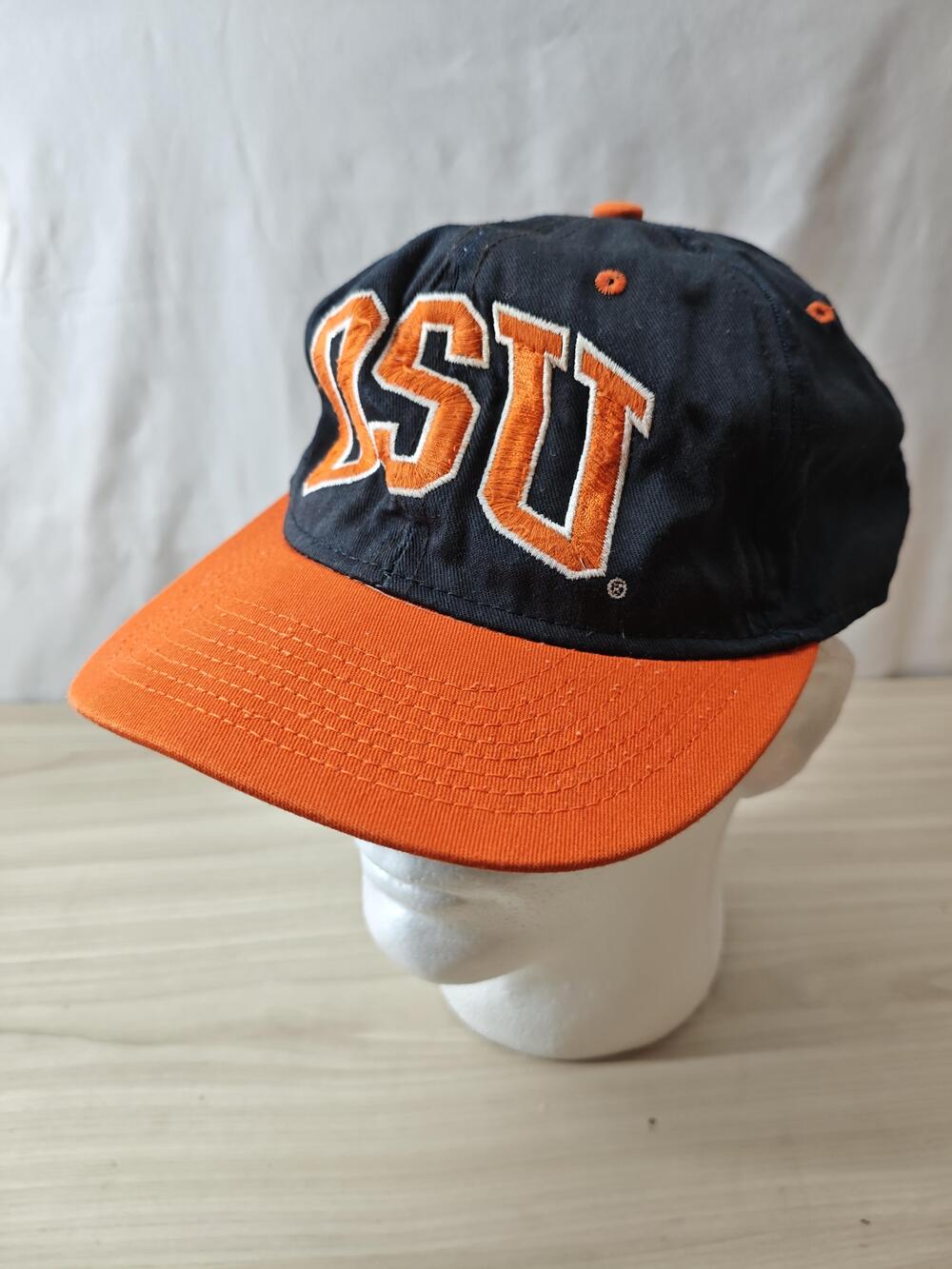 Vintage Oklahoma State Cowboys Hat Cap Strap Back NCAA Football Mens 90s